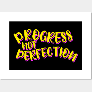Progress Not Perfection Posters and Art